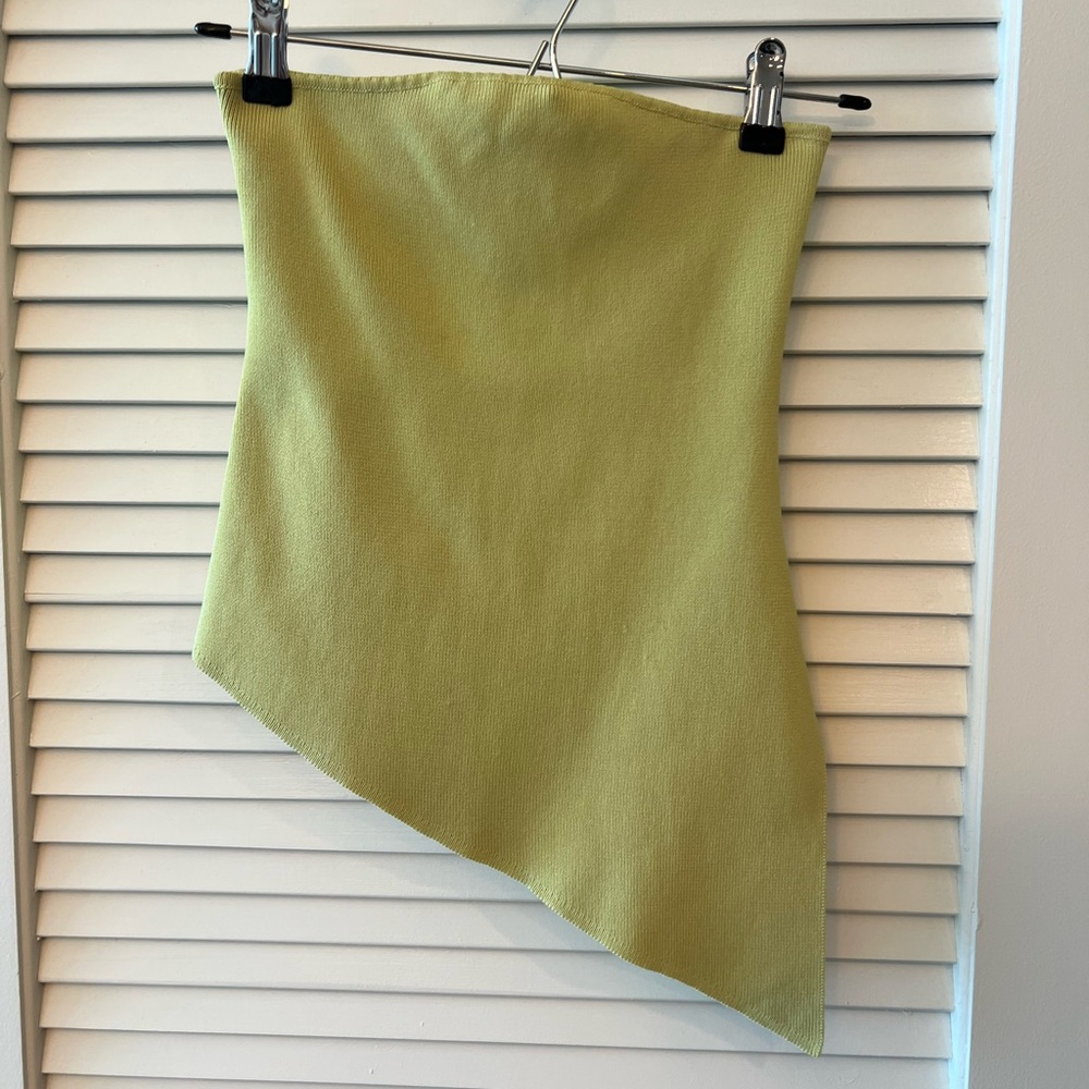 Meshki Sidney Asymmetric Strapless Knit Top - Picture 2 of 4